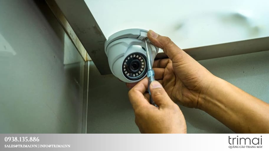 Lưu ý khi lắp đặt camera tháng máy