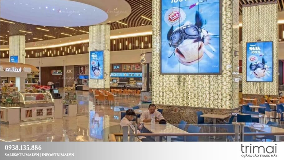 Quảng cáo tại sảnh tòa nhà