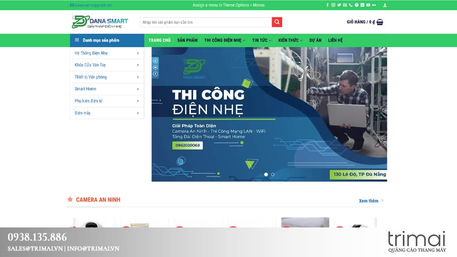 Website của công ty Dana Smart